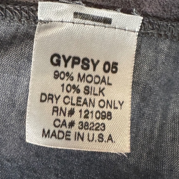 Gypsy 05 Tie Dye Modal Silk Open Front Cardigan Duster M Made in USA - Picture 4 of 7